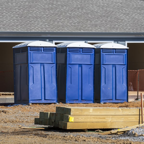 how can i report damages or issues with the portable toilets during my rental period in Delleker